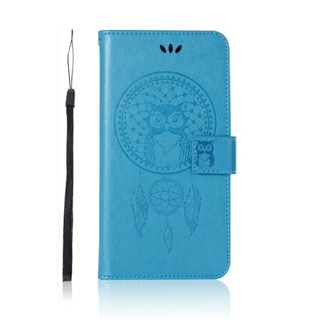 Funda de cuero para el Honor 8A Dream Catcher Owl