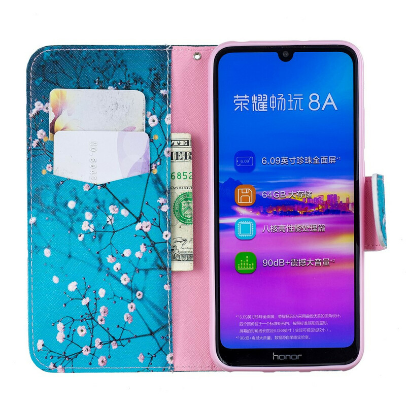 Funda de árbol de flores para el Honor 8A