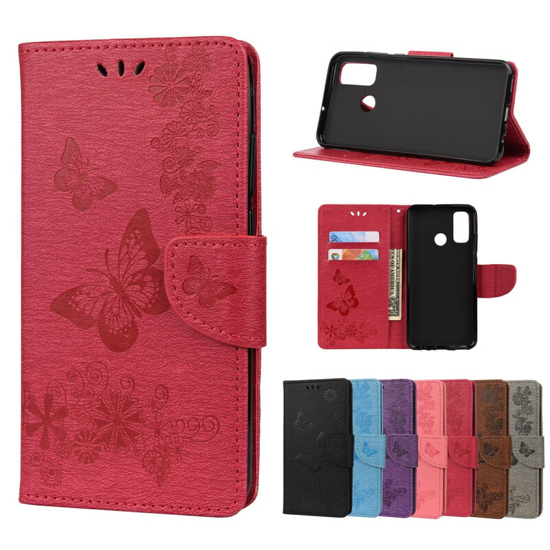 Funda Huawei P smart 2020 Splendid Butterflies con colgante Funda Huawei P smart 2020 Splendid Butterflies con colgante