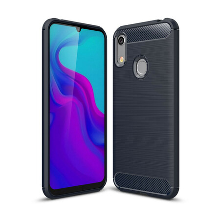 Funda de fibra de carbono cepillada para el Honor 8A / Huawei Y6 2019