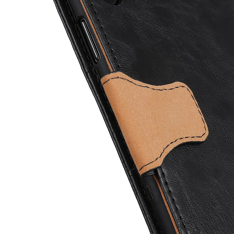 Xiaomi Redmi 9 Split Leather Funda Cierre reversible