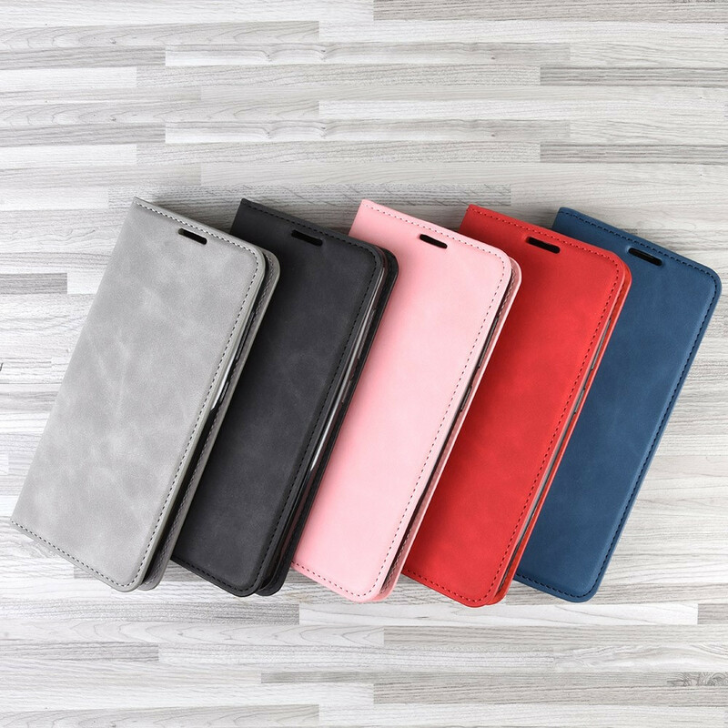 Funda abatible Samsung Galaxy S10 Lite Efecto cuero suave