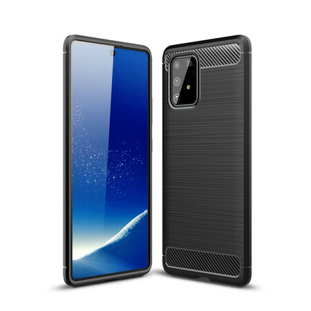 Funda de fibra de carbono cepillada para el Samsung Galaxy S10 Lite