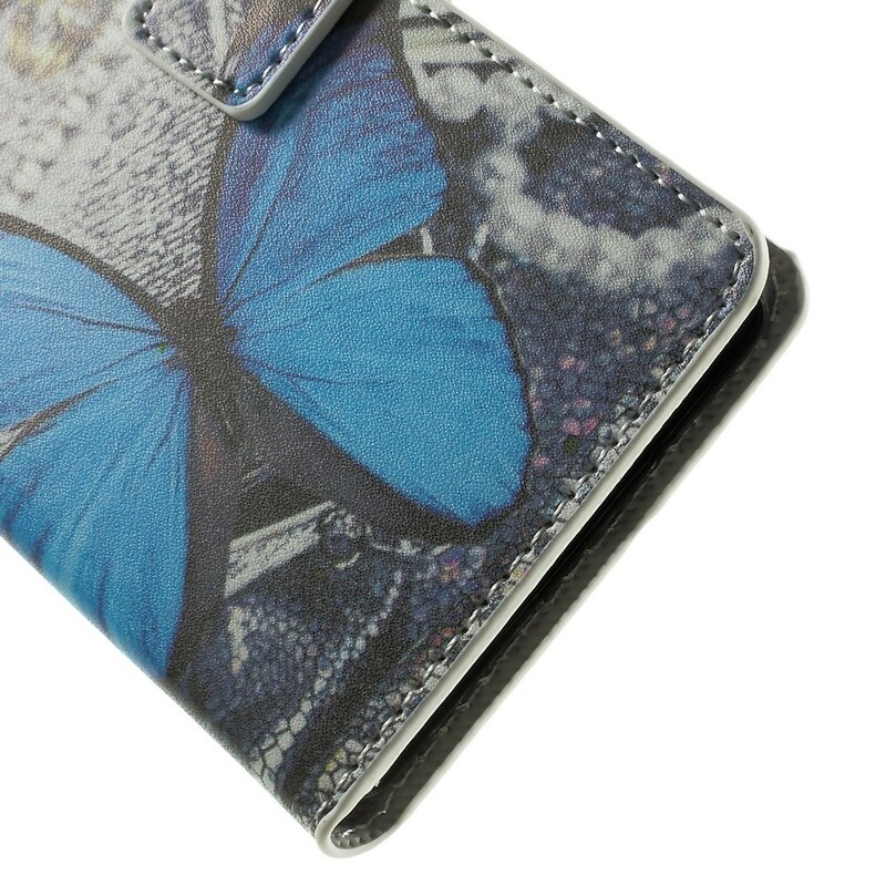 Funda de mariposa para Samsung Galaxy A5 Azul