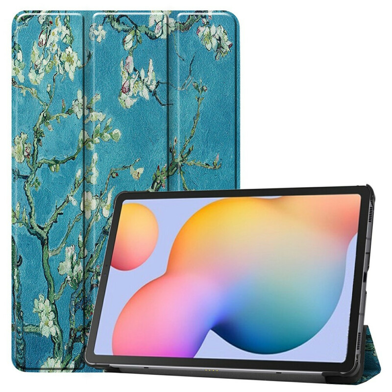 Funda inteligente Samsung Galaxy Tab S6 Lite Ramas florecidas