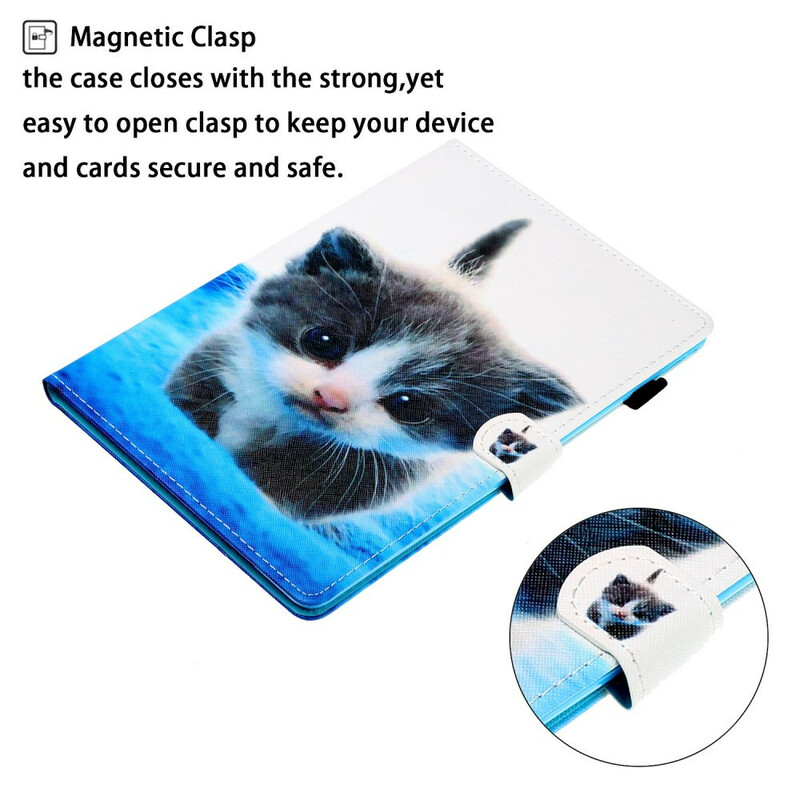 Funda de gatito para Samsung Galaxy Tab S6 Lite