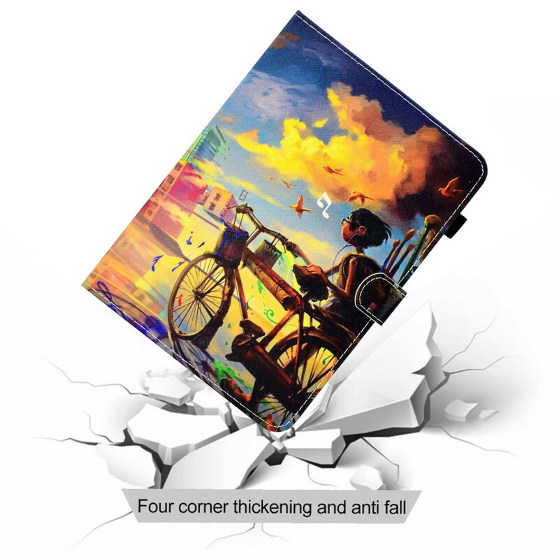 Samsung Galaxy Tab S6 Lite Bike Funda Art