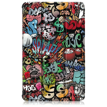Funda inteligente Samsung Galaxy Tab S6 Lite Graffiti reforzada