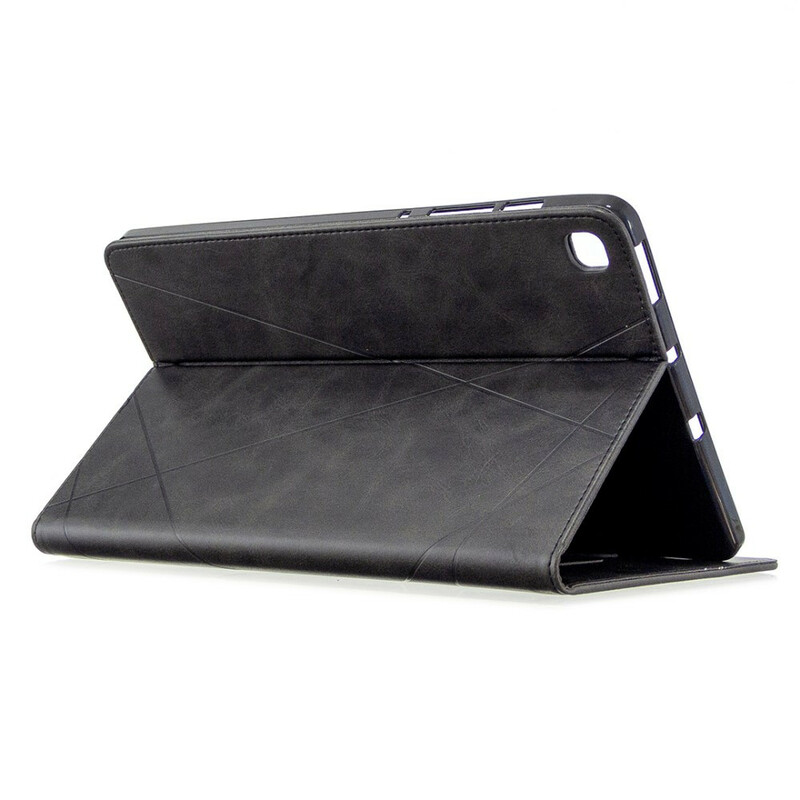 Funda de cuero con efecto geométrico para Samsung Galaxy Tab S6 Lite