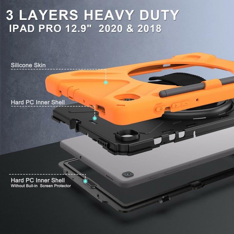 Funda resistente a los rayos Utra del Samsung Galaxy Tab S6 Lite con colgante