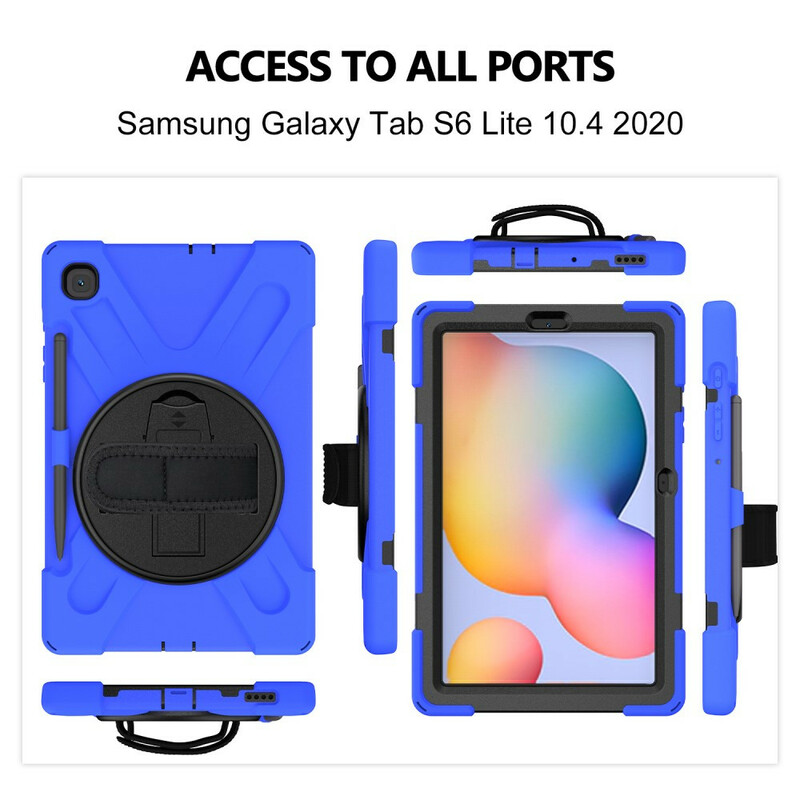 Funda resistente a los rayos Utra del Samsung Galaxy Tab S6 Lite con colgante Funda resistente a los rayos Utra del Samsung Galaxy Tab S6 Lite con colgante
