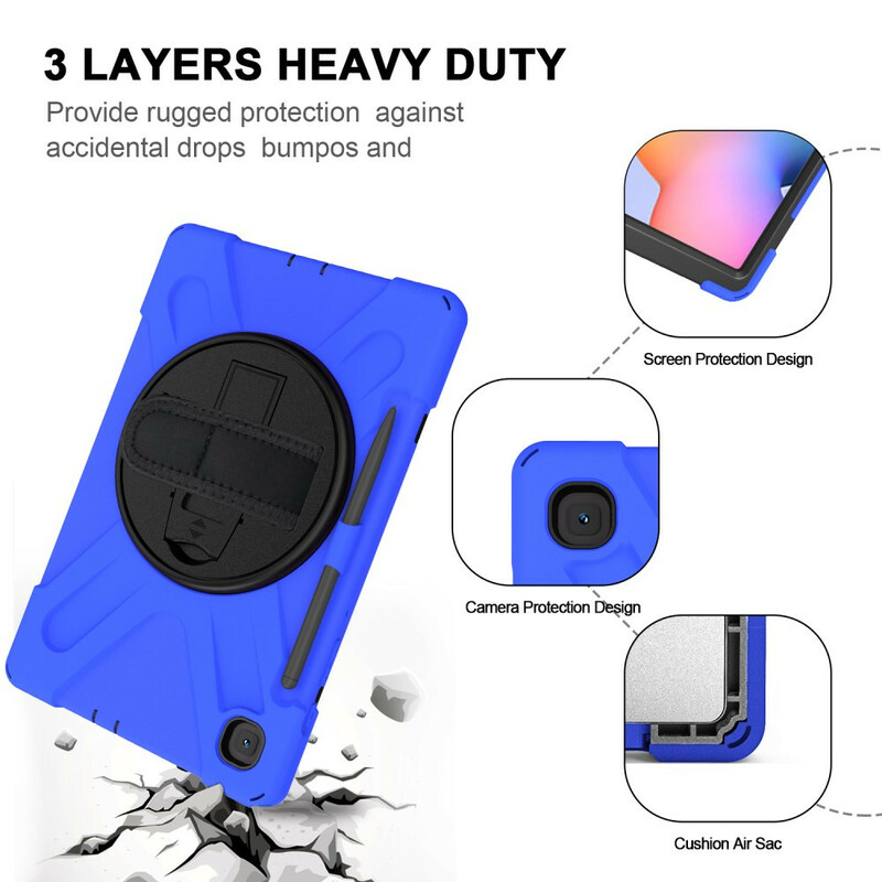 Funda resistente a los rayos Utra del Samsung Galaxy Tab S6 Lite con colgante Funda resistente a los rayos Utra del Samsung Galaxy Tab S6 Lite con colgante