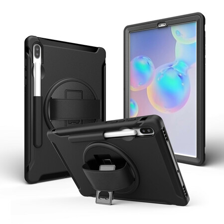 Funda de triple protección para Samsung Galaxy Tab S6 con colgante y soporte