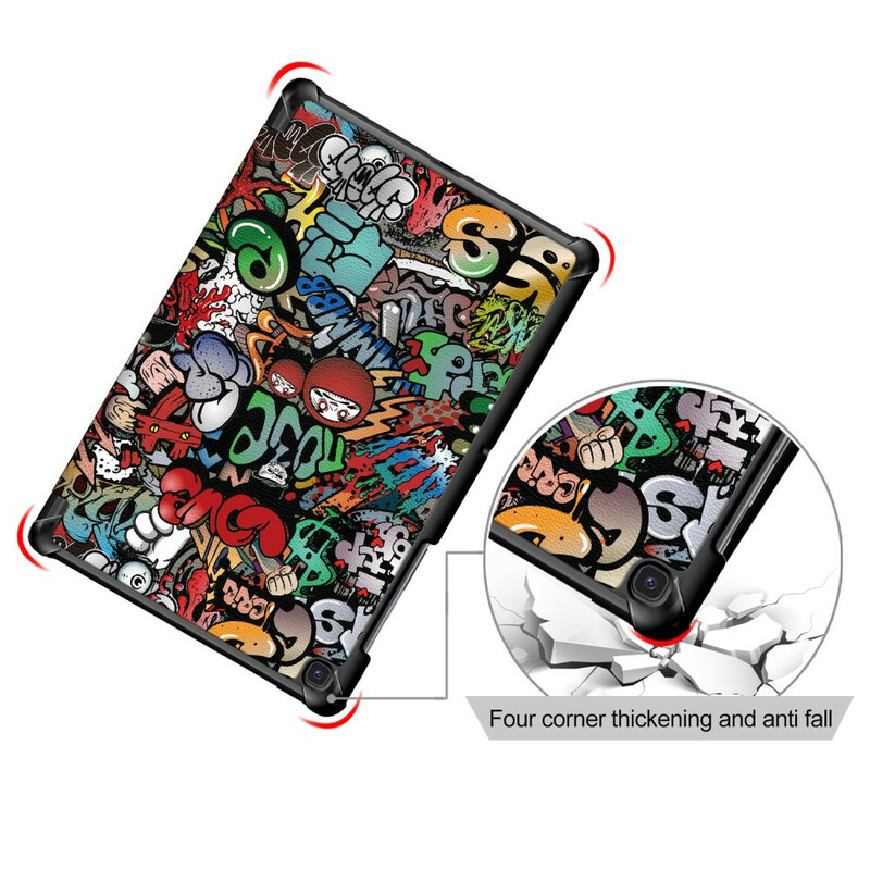 Funda inteligente Samsung Galaxy Tab S5e Graffiti Reforzado