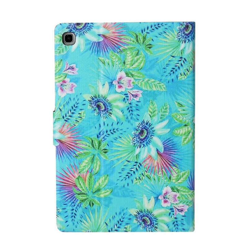 Funda Samsung Galaxy Tab S5e Flores y hojas