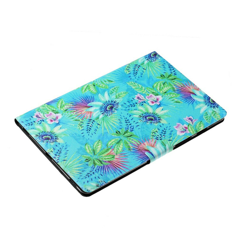Funda Samsung Galaxy Tab S5e Flores y hojas