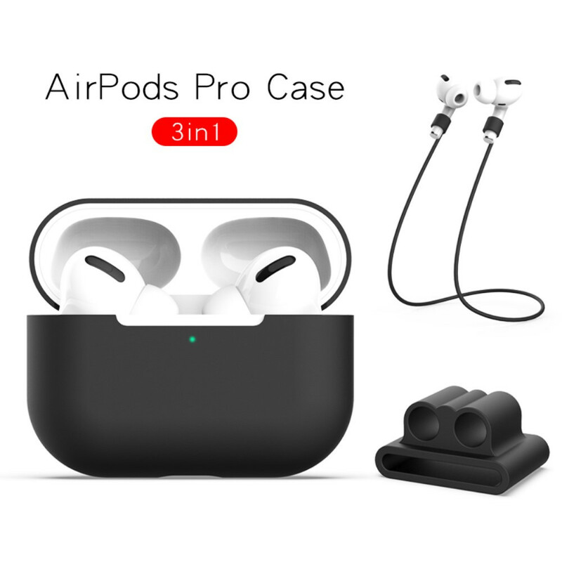 Estuche de silicona de los AirPods Pro con cable de auriculares