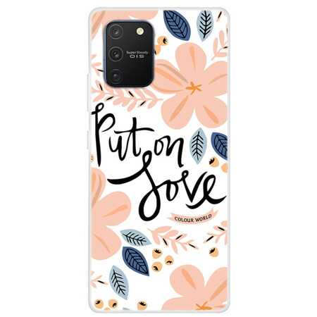 Funda para el Samsung Galaxy S10 Lite puesta en el amor