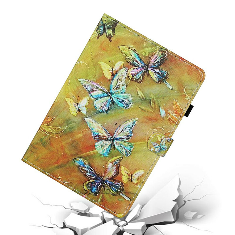 Funda para Samsung Galaxy Tab A 10.1 (2019) con mariposas pintadas