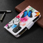 Funda para Samsung Galaxy S10 Lite con bolsillo de cremallera de mariposa