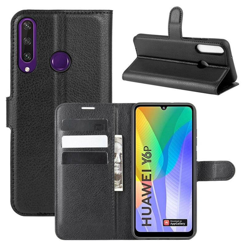 Funda Huawei Y6p Leatherette Classic Litchi