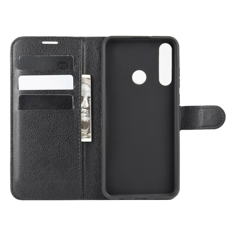 Funda Huawei Y6p Leatherette Classic Litchi
