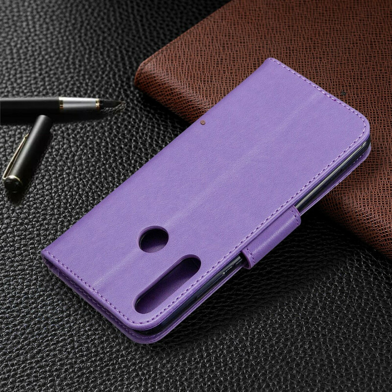 Funda con mariposas y solapa oblicua para el Huawei Y6p