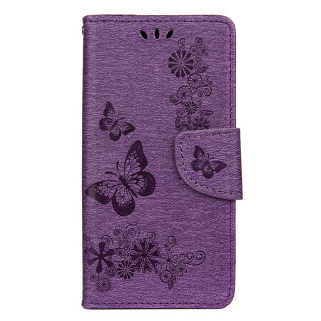 Funda Huawei Y5p Solo Mariposas con Colgante
