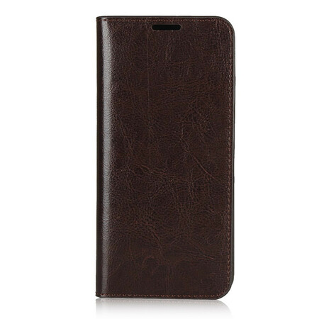 Flip Cover Huawei Y6p de cuero genuino