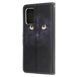Funda con colgante negra de ojo de gato para el Samsung Galaxy Note 20