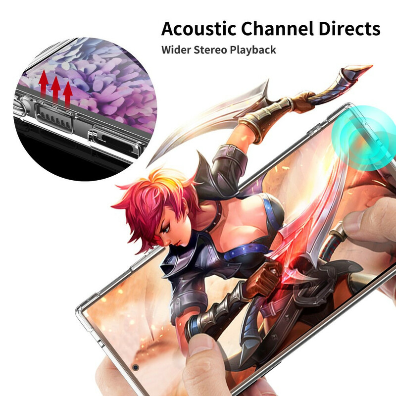 Funda transparente Samsung Galaxy Note 20 Cojines de protección LEEU