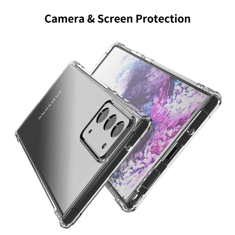 Funda transparente Samsung Galaxy Note 20 Cojines de protección LEEU