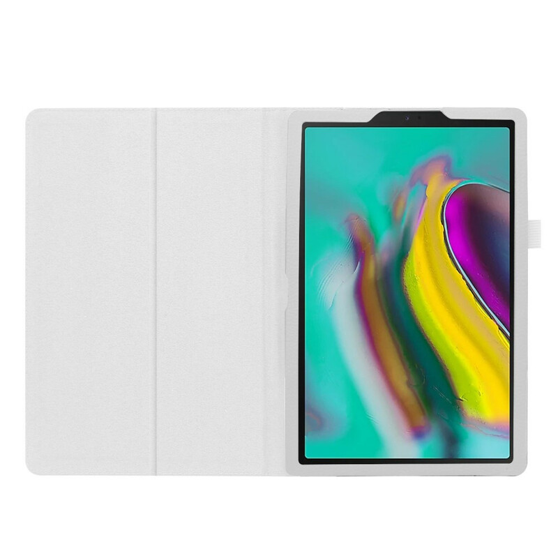 Samsung Galaxy Tab A 10.1 (2019) Funda de piel sintética Litchi con 2 solapas