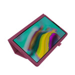 Samsung Galaxy Tab A 10.1 (2019) Funda de piel sintética Litchi con 2 solapas