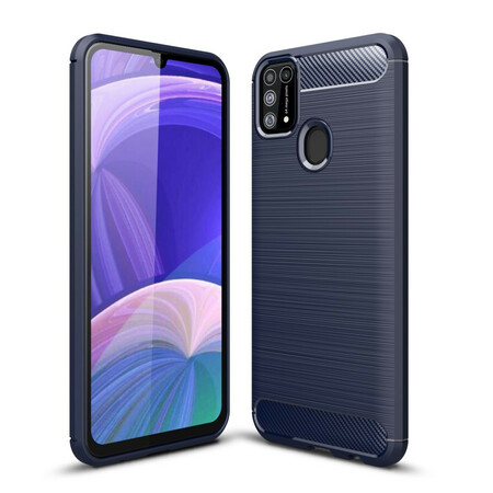 Funda de fibra de carbono cepillada para Samsung Galaxy M31