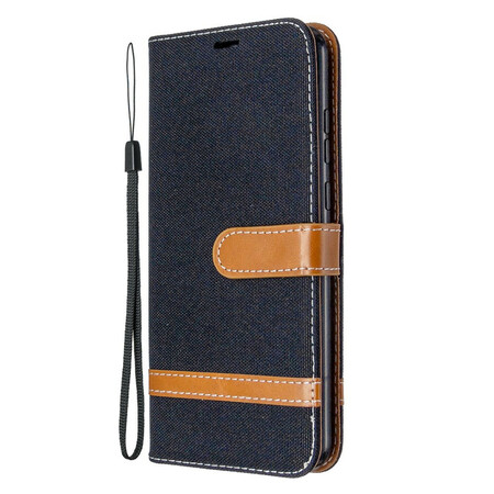 Funda de tela y colgante efecto cuero para el Honor 9A
