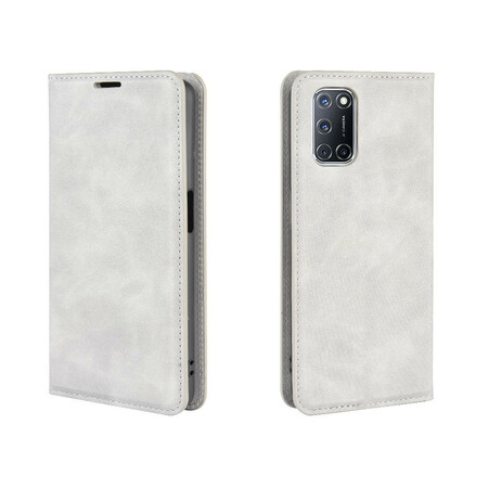 Flip Cover Oppo A72 Efecto de cuero suave