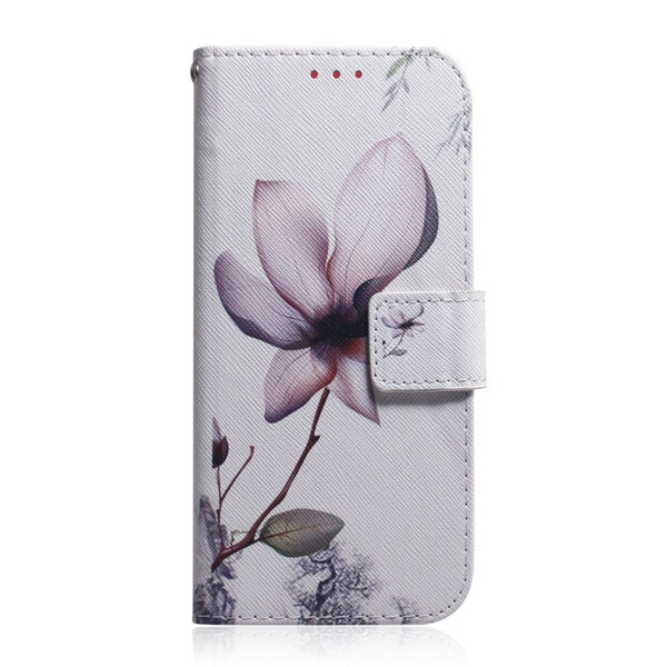 Xiaomi Redmi Note 9 Flower Funda Rosa Viejo
