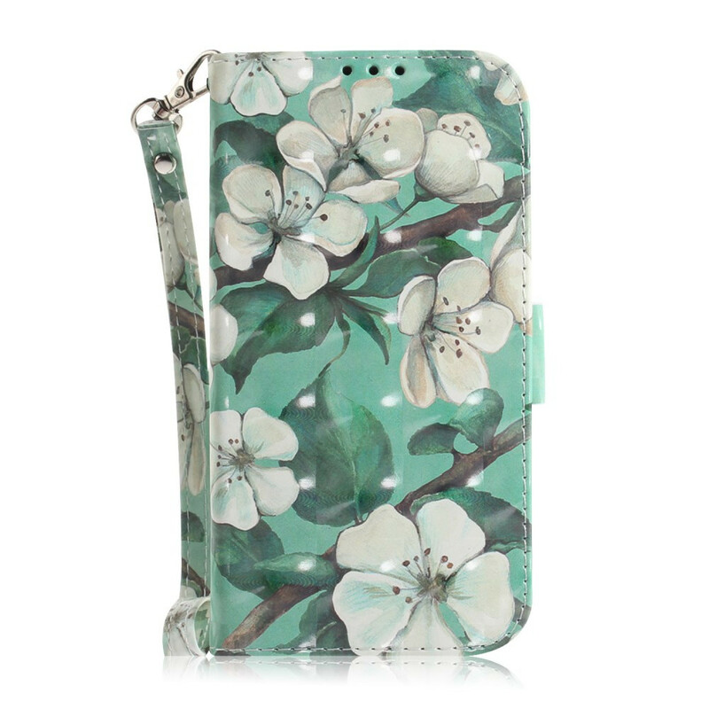 Xiaomi Redmi Note 9 Colgante Funda Rama Floral