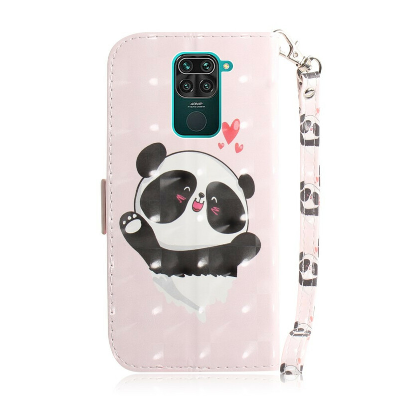 Funda con colgante de amor para el Xiaomi Redmi Note 9 Panda