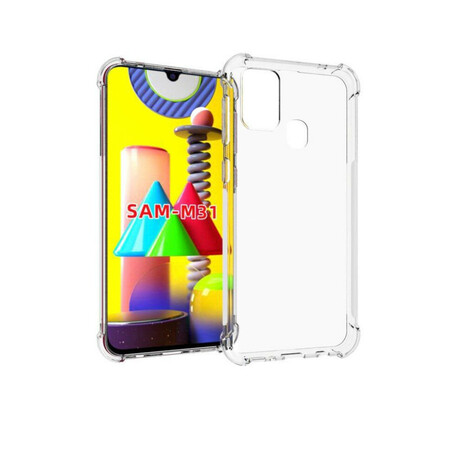 Samsung Galaxy M31 Funda Transparente Esquinas Reforzadas