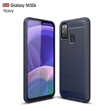 Funda de fibra de carbono cepillada para Samsung Galaxy M21