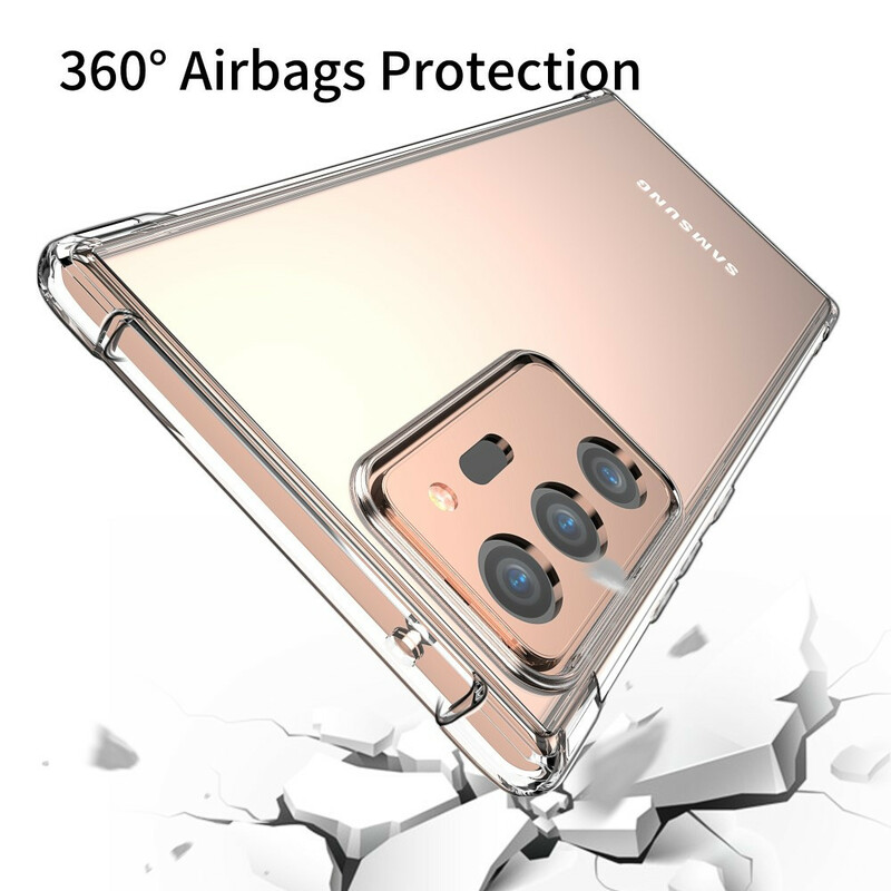 Samsung Galaxy Note 20 Funda Ultra Transparente Cojines LEEU