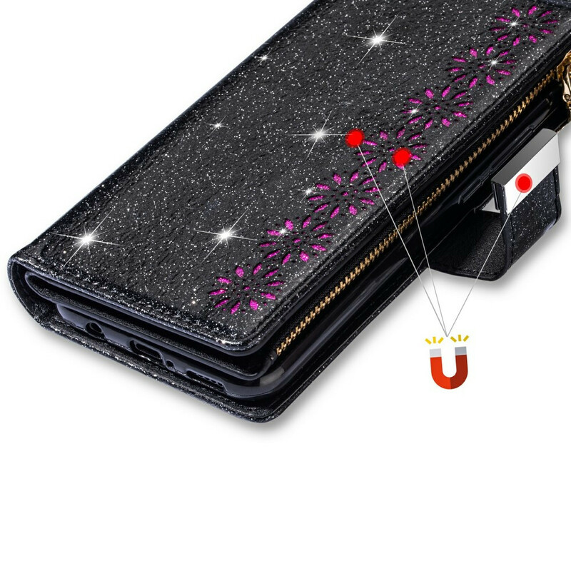 Funda Samsung Galaxy Note 20 Ultra Glitter Wallet Zip