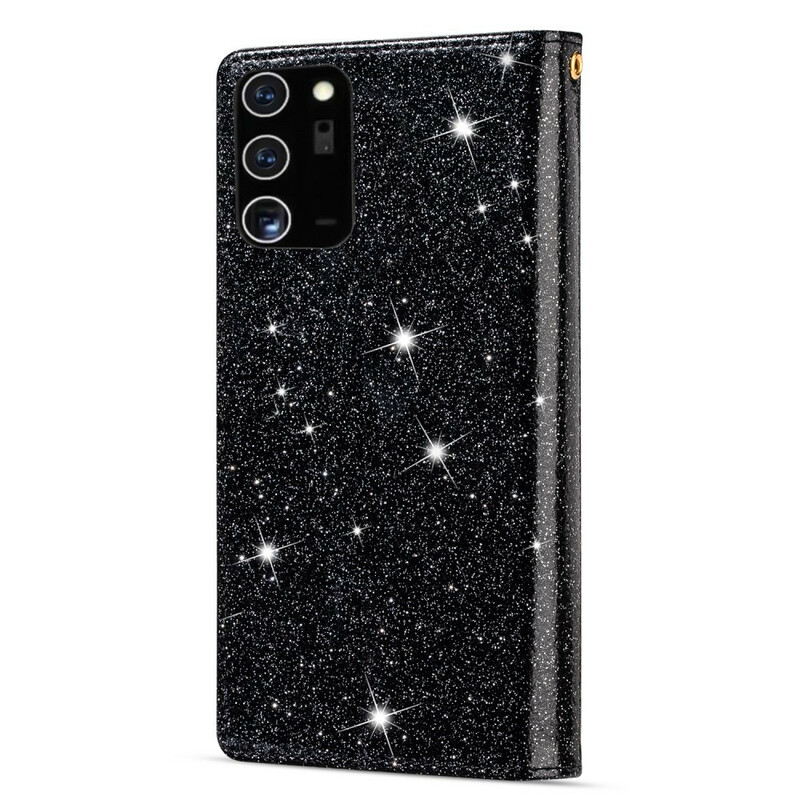 Funda Samsung Galaxy Note 20 Ultra Glitter Wallet Zip