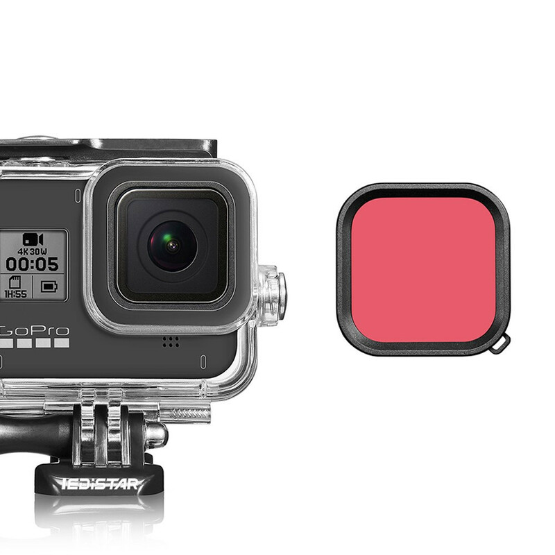 Lente con filtro rojo GoPro Hero 8