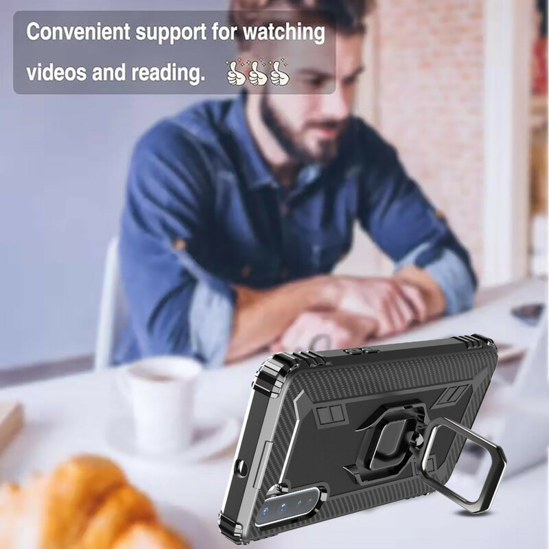 Anillo OnePlus Nord y funda de fibra de carbono