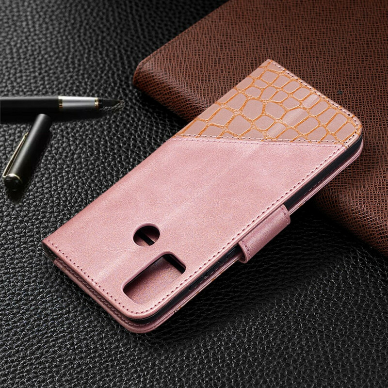 Funda clásica efecto piel de cocodrilo para el Honor 9X Lite