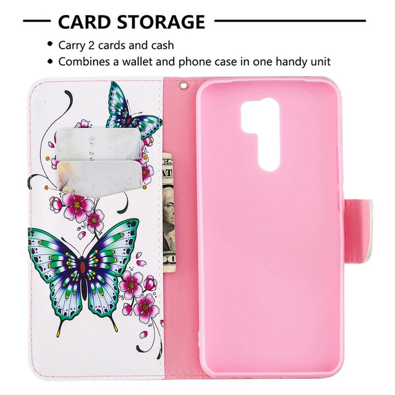 Funda Xiaomi Redmi 9 Incredible Butterflies