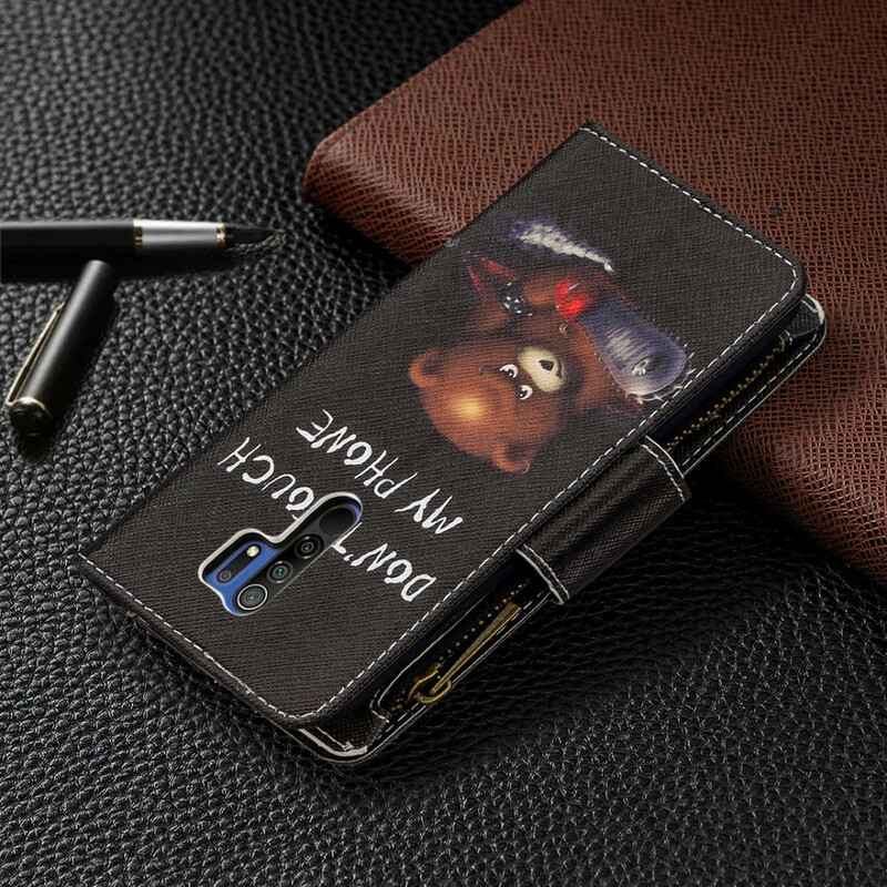 Funda de oso con cremallera para el Xiaomi Redmi 9
